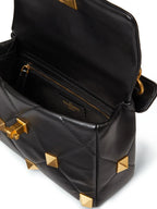 Valentino Garavani, Roman Stud bag, luxury black bag, women's designer bag, high-end accessories