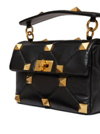 Valentino Garavani, Roman Stud bag, luxury black bag, women's designer bag, high-end accessories