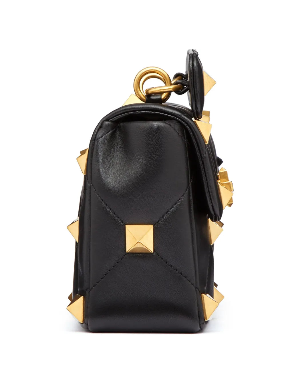 Valentino Garavani, Roman Stud bag, luxury black bag, women's designer bag, high-end accessories