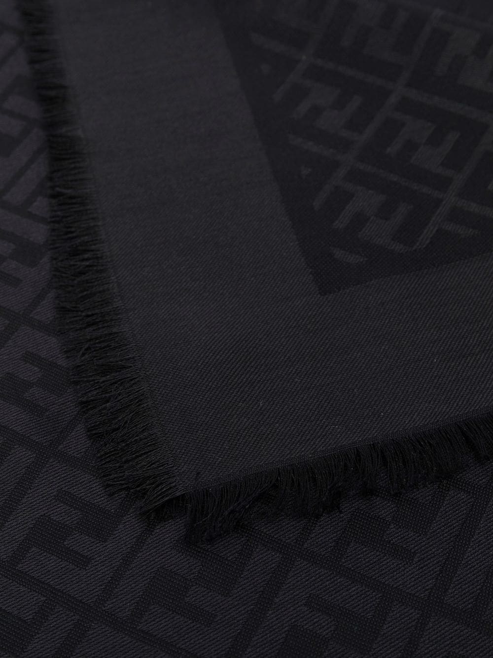 Fendi shawl, luxury women's accessories, black Châle FF, high-end fashion, designer clothing