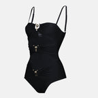 Image of Black One-Piece Swimsuit by Christopher Esber for Women - Season Autumn-Winter 2025 - Detail View 1