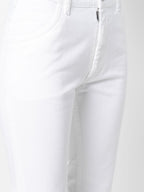 Maison Margiela jeans
    Flared jeans for women
    White luxury jeans
    Elegant women's denim
    High-end designer jeans