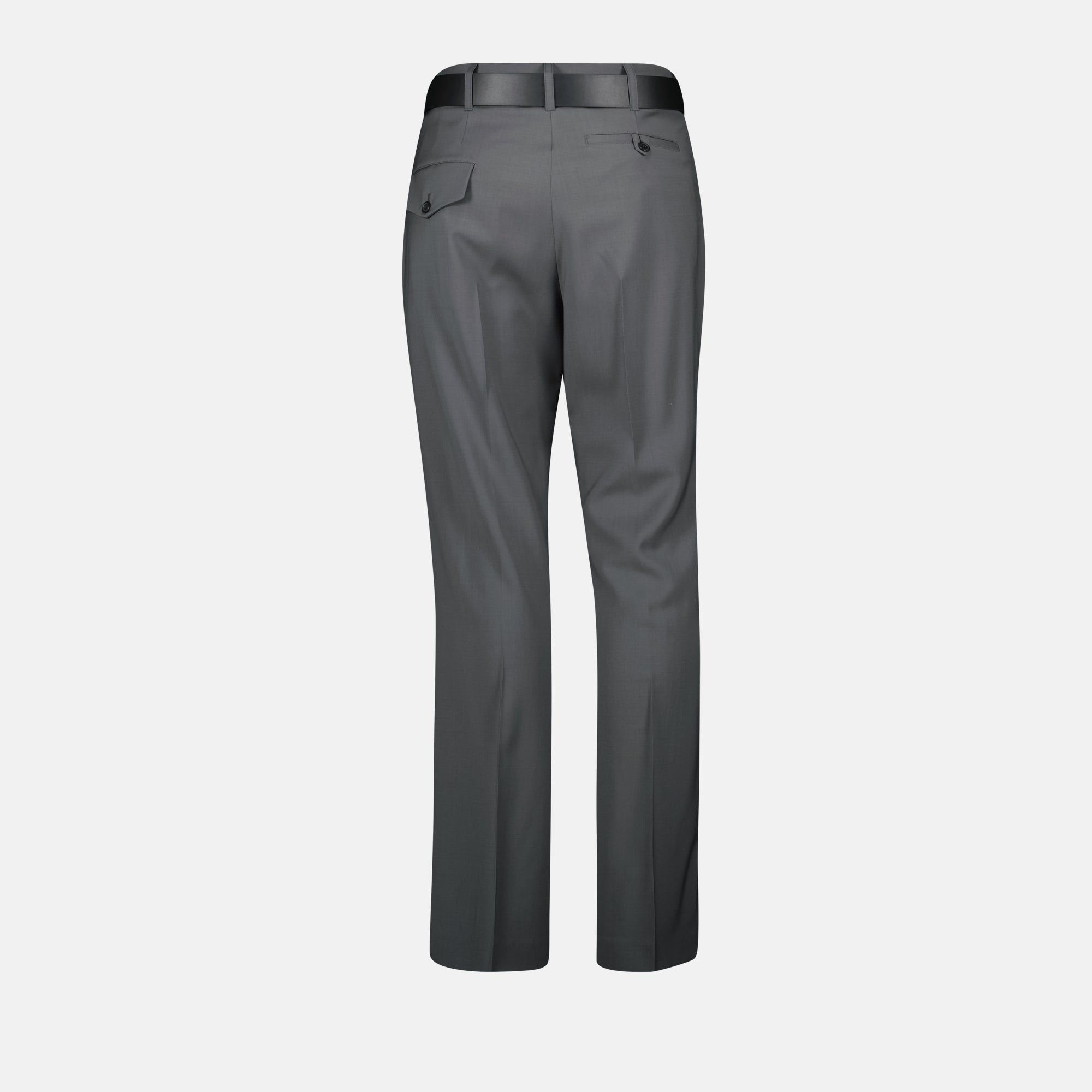 grey trousers, wool pants, Moschino, women's trousers, elegant trousers