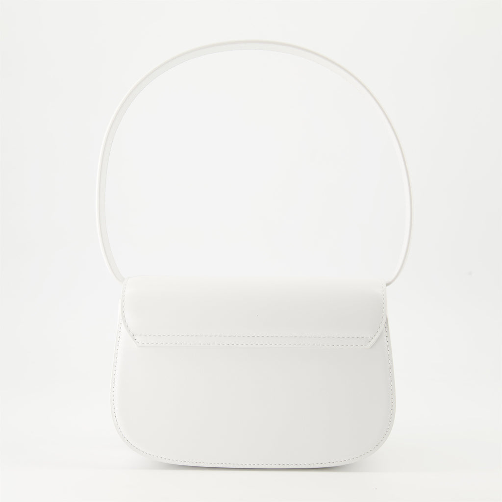 Diesel bag, white leather bag, 1DR shoulder bag, luxury accessories, Autumn-Winter 2024