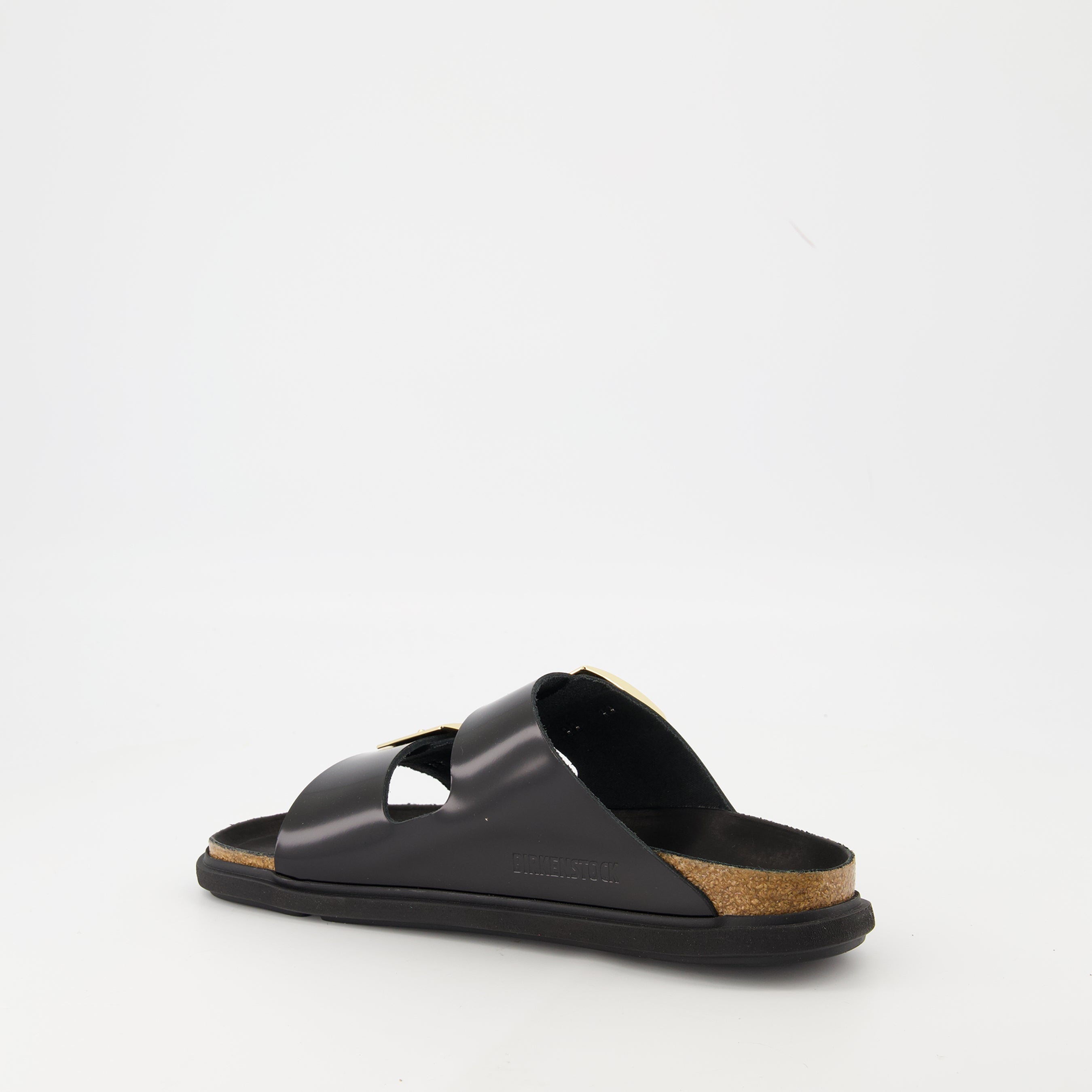 Drolplet Buckle sandals, Birkenstock sandals, black leather sandals, summer footwear, adjustable strap sandals