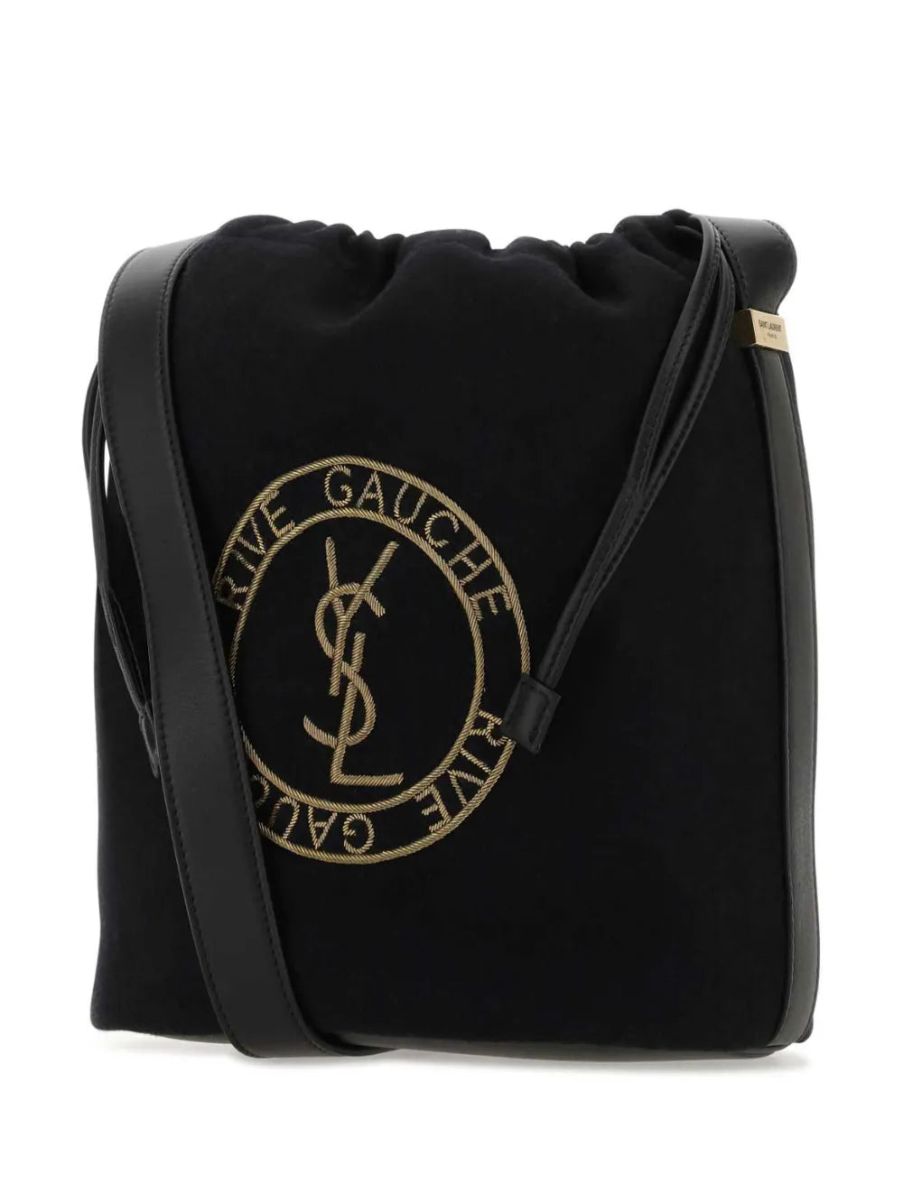 リヴ ゴーシュ バケットバッグ ブラックウール - Saint Laurent リヴ ゴーシュ バケットバッグ ブラックウール - Saint Laurent