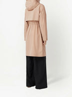 Burberry Women's Parka, Elegant Beige Parka, Luxury Cotton Coat, Burberry Women's Clothing, Chic Women's Parka