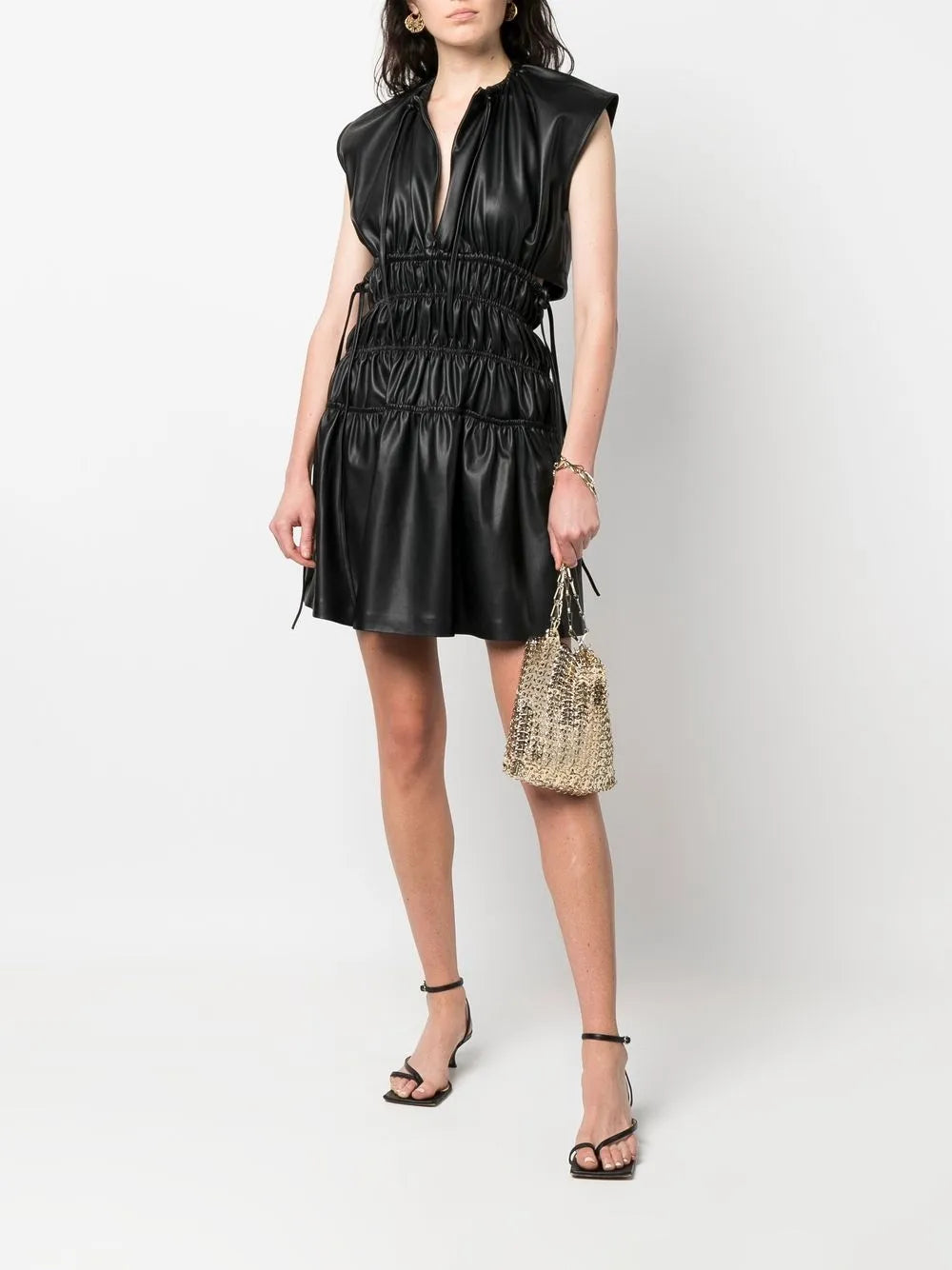 Iconic 1969 bag, metallic bag, Rabanne bag, silver-tone disc bag, high-end fashion