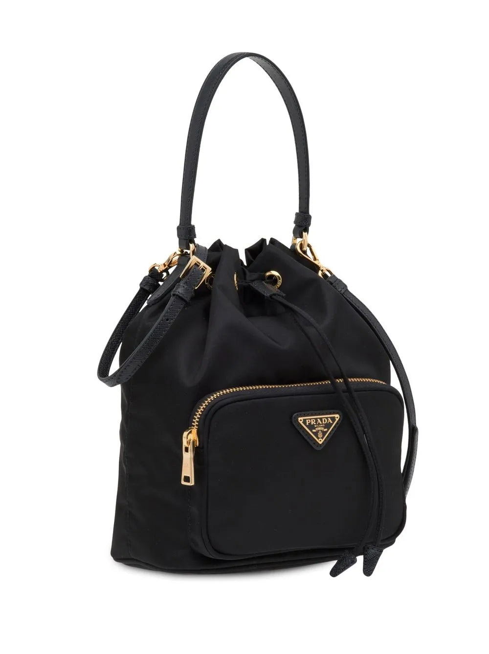 Prada Sac Duet, Luxury Handbag, Women's Designer Accessories, Elegant Black Bag, High-end Fashion