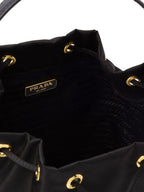 Prada Sac Duet, Luxury Handbag, Women's Designer Accessories, Elegant Black Bag, High-end Fashion