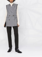Imagen del blazer sin mangas de Alexander McQueen para mujeres - Temporada Otoño-Invierno 2022 - Vista modelo 1