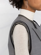 Imagen del blazer sin mangas de Alexander McQueen para mujeres - Temporada Otoño-Invierno 2022 - Vista modelo 5
