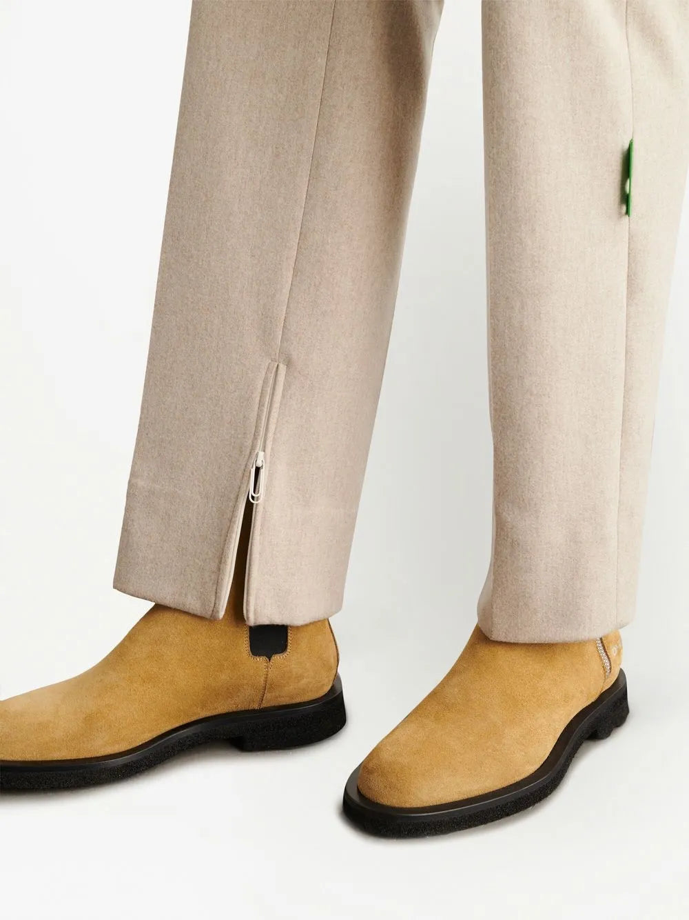 Beige Wool Trousers
