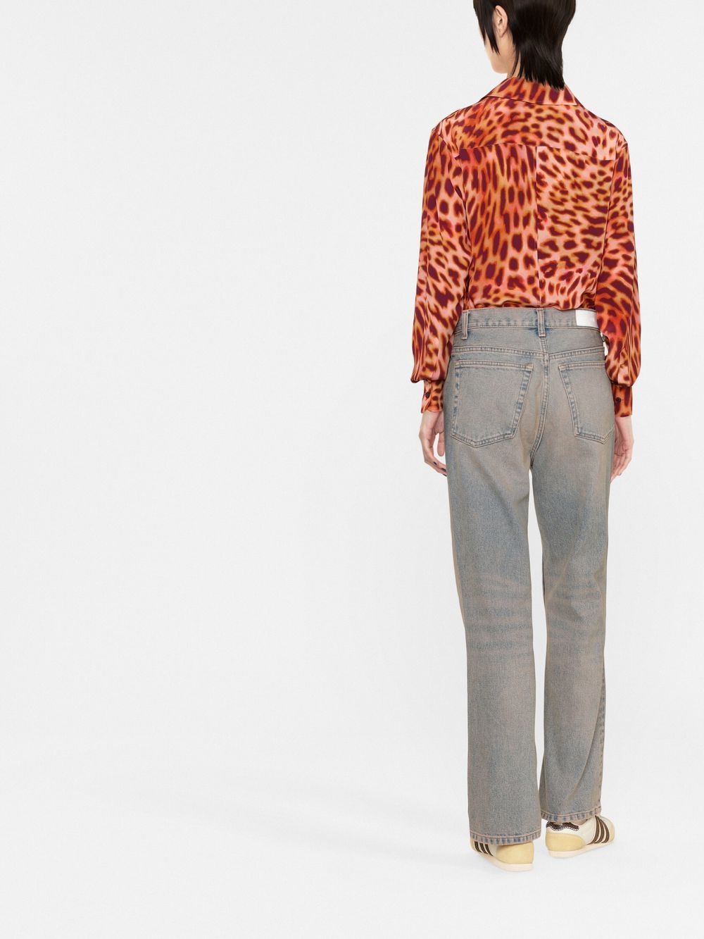 Stella McCartney, leopard print shirt, luxury, women's fashion, high-end ready-to-wear