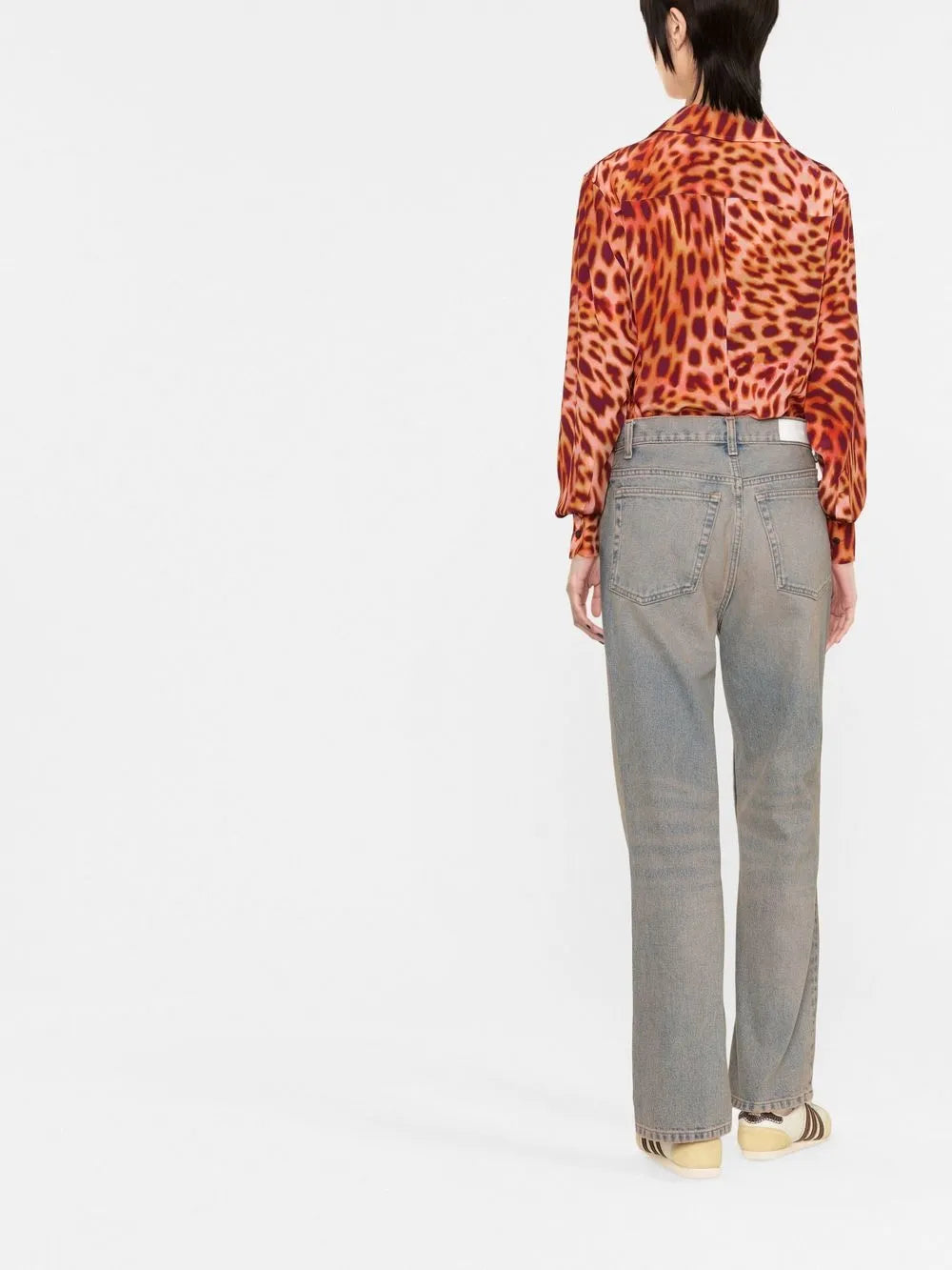 Stella McCartney, leopard print shirt, luxury, women's fashion, high-end ready-to-wear