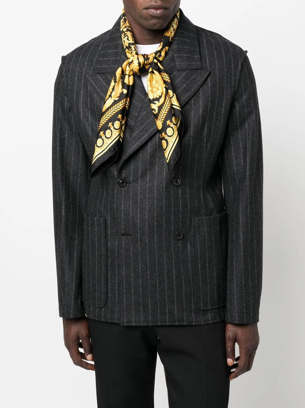 Silk Scarf, Baroque Print, Versace Scarf, Elegant Accessory, Women's Scarves