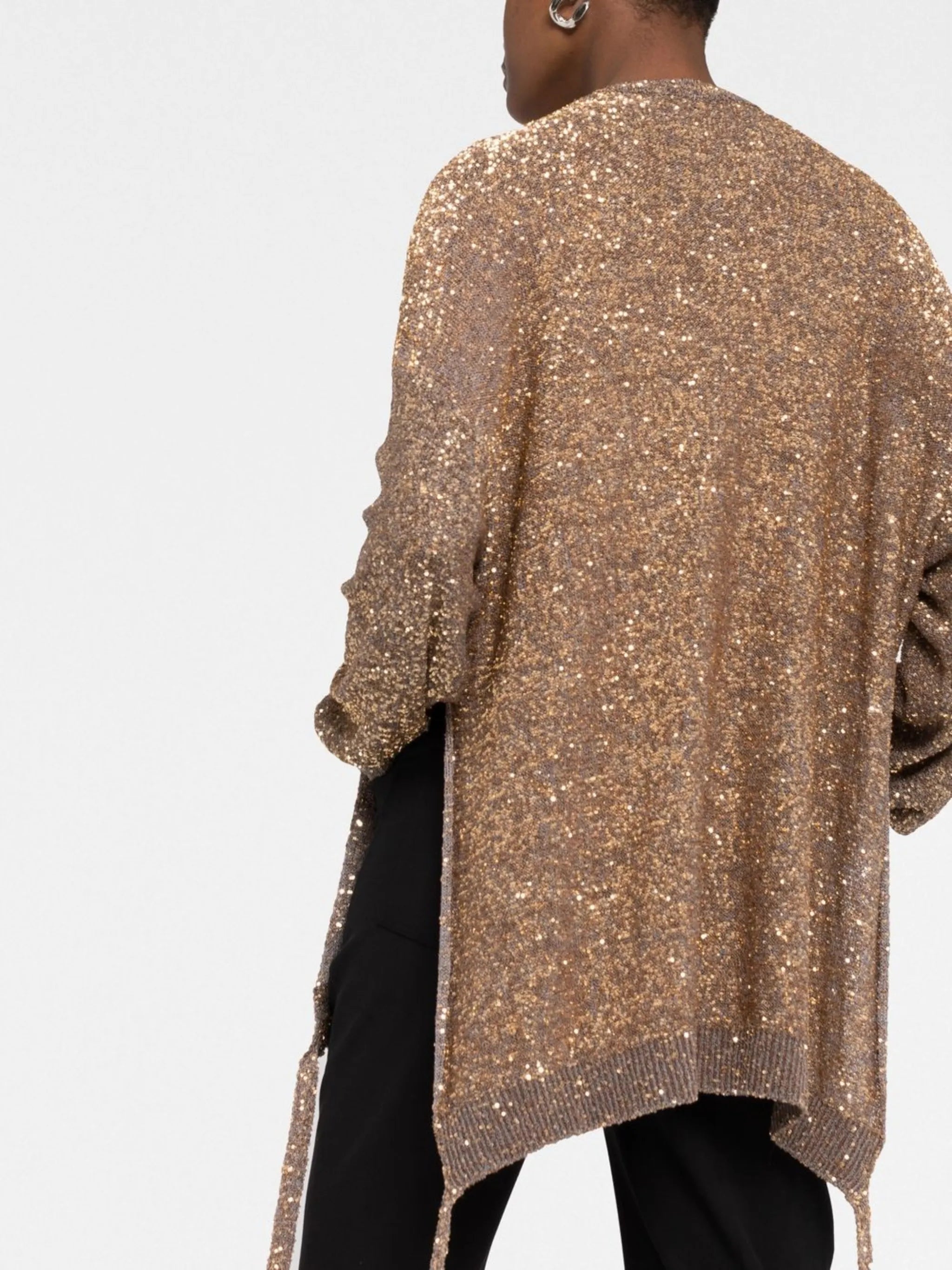 Image of Sequin Sweater by Stella McCartney for Women - Season Autumn-Winter 2022 - Model View 2