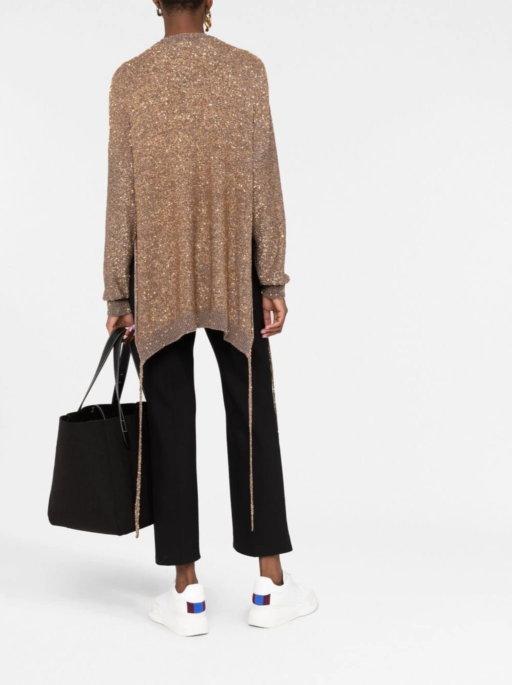 Image of Sequin Sweater by Stella McCartney for Women - Season Autumn-Winter 2022 - Model View 5