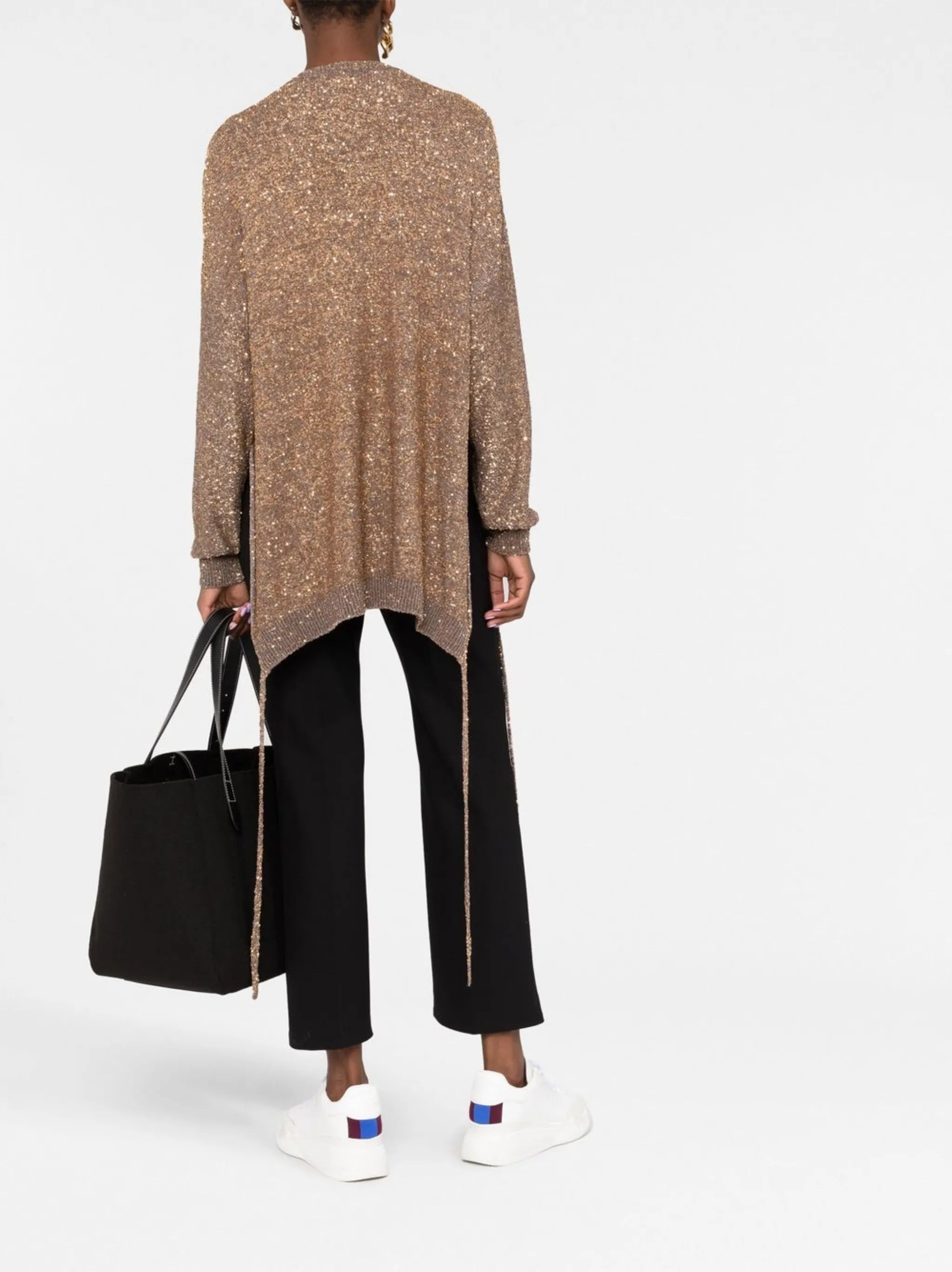 Image of Sequin Sweater by Stella McCartney for Women - Season Autumn-Winter 2022 - Model View 5