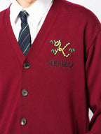 Kenzo, men's cardigan, luxury apparel, elegant fashion, wool cardigan