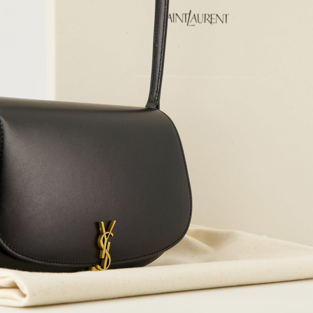 Saint Laurent bag, Voltaire Mini Bag, black leather bag, luxury accessories, designer handbags