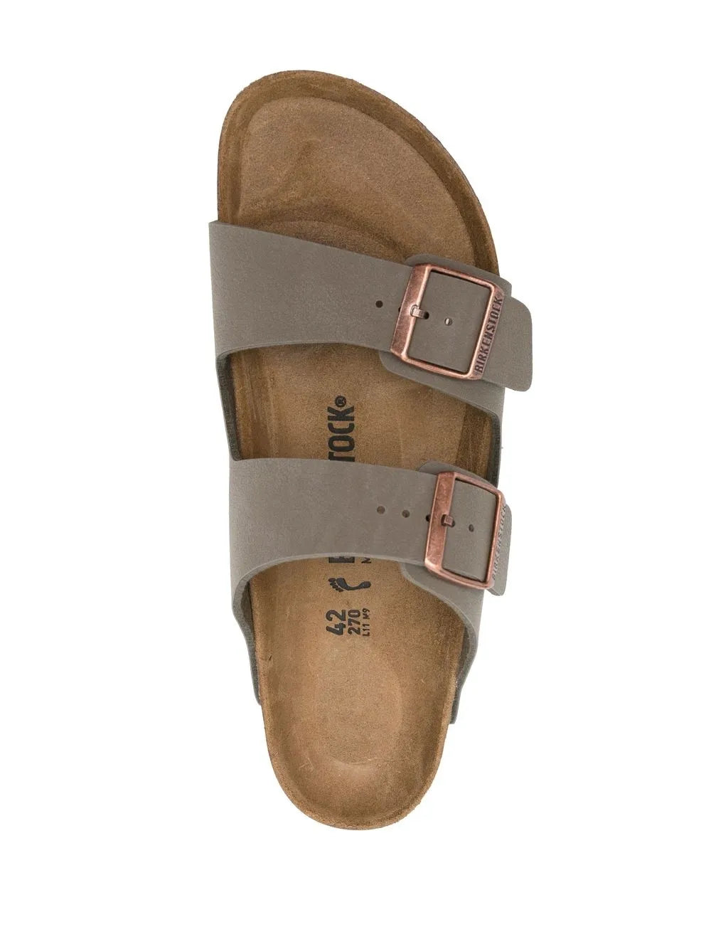 Imagen de las sandalias Arizona de Birkenstock para mujeres - Temporada Primavera-Verano 2024 - Vista superior del par