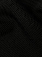 M-Onerva 골지 니트 블랙 드레스