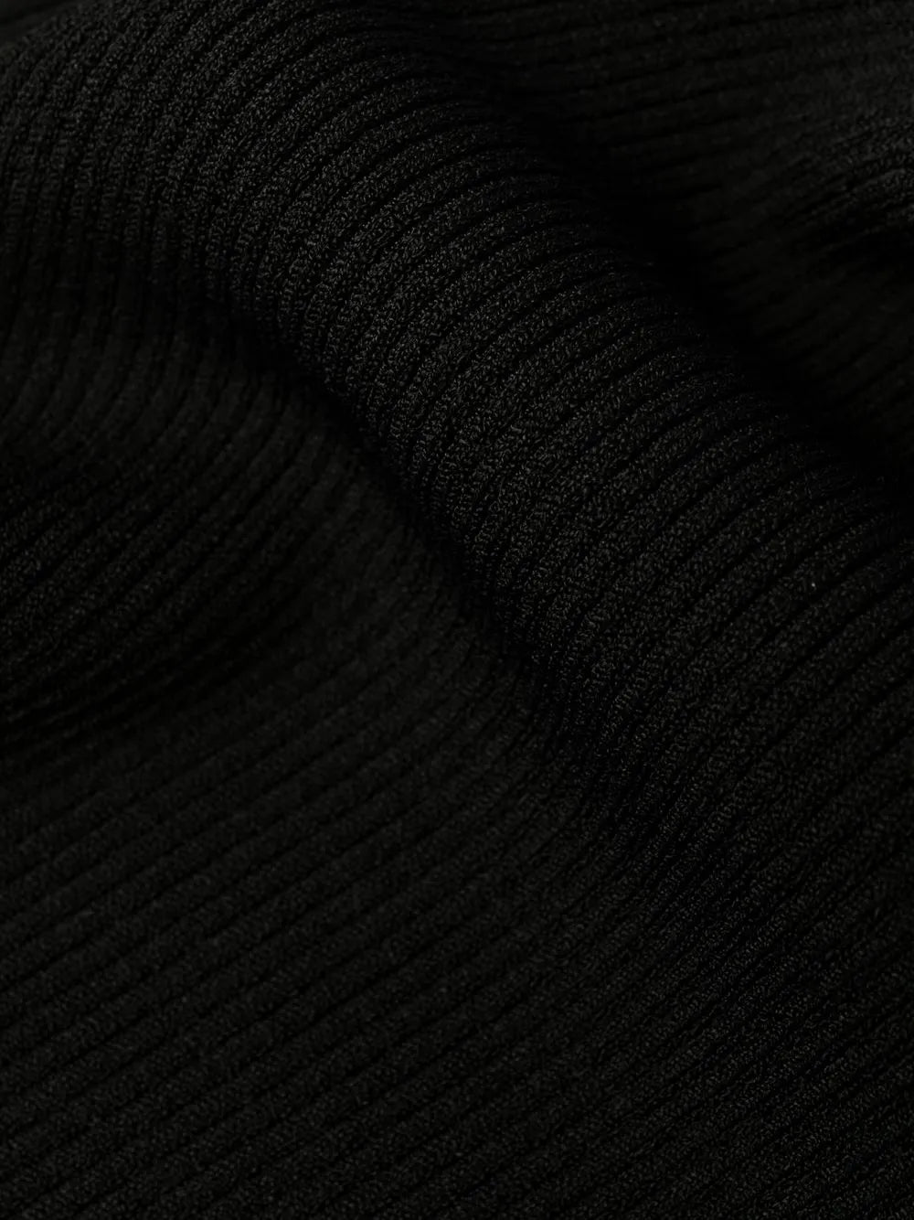 M-Onerva 골지 니트 블랙 드레스