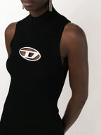 M-Onerva 골지 니트 블랙 드레스