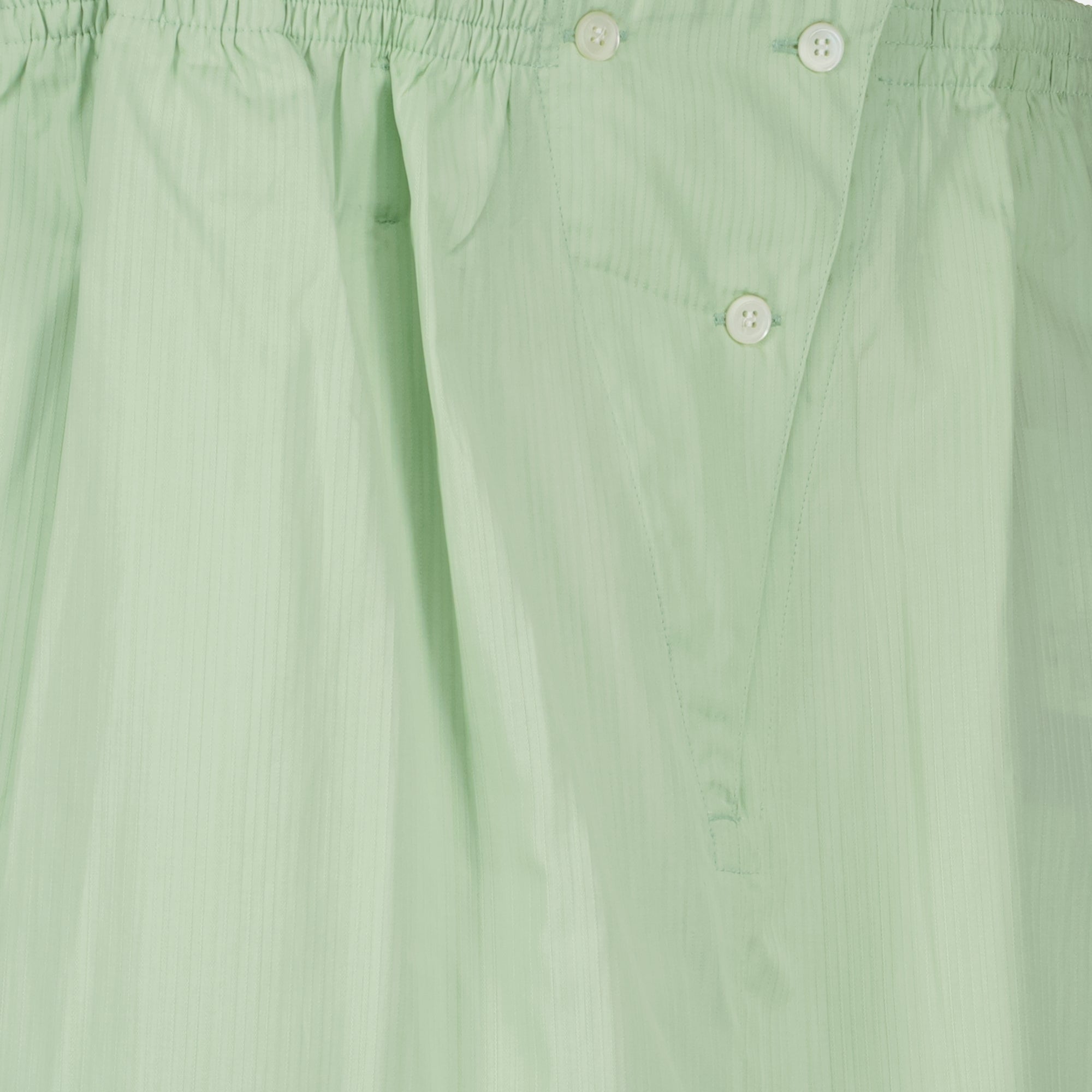 Prada skirt, green midi skirt, cotton skirt, Autumn-Winter 2025, designer skirt