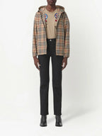 Burberry beige checkered windbreaker