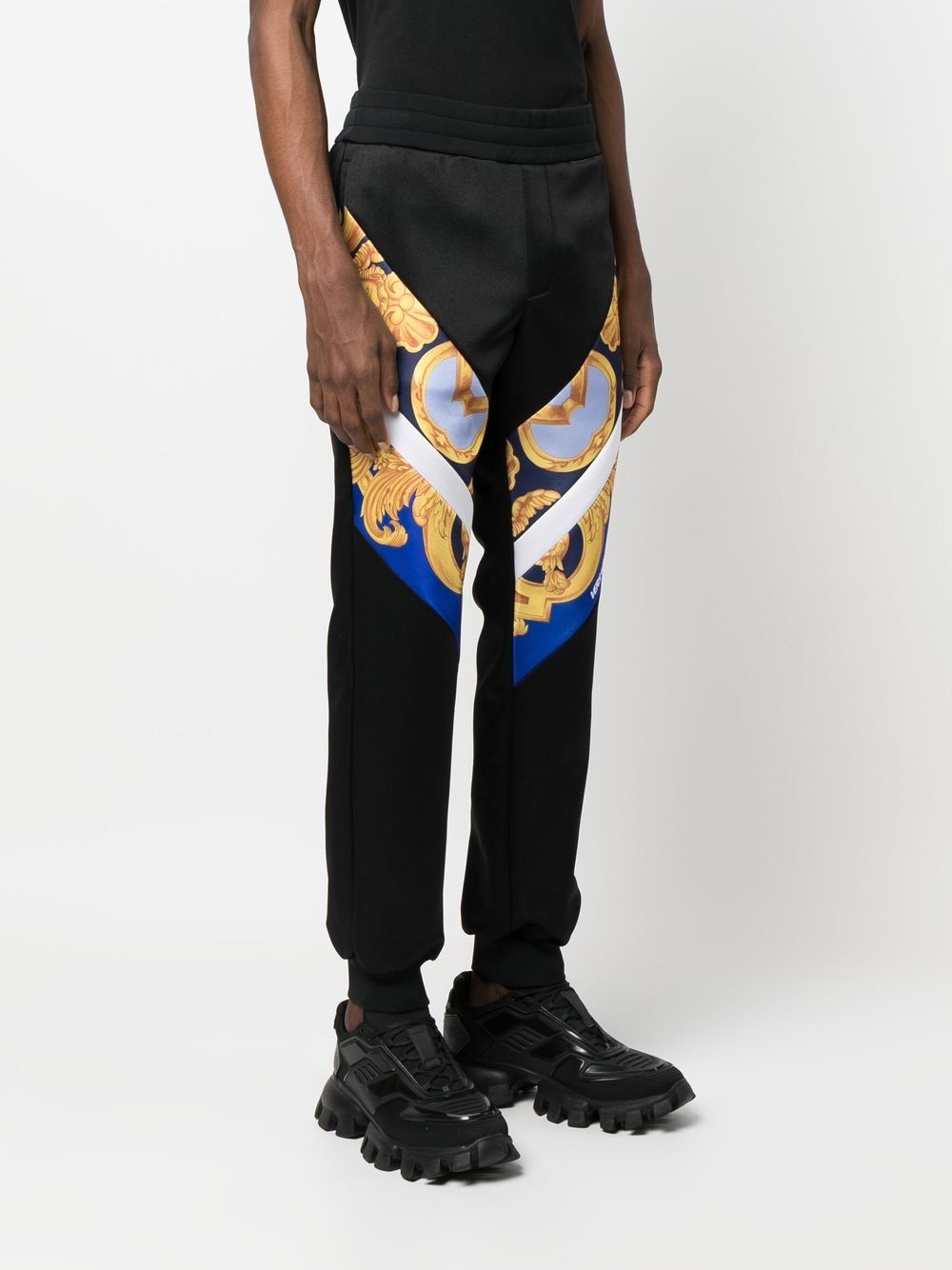 Versace jogging pants, Barocco print, luxury loungewear, men's designer pants, high-end casual