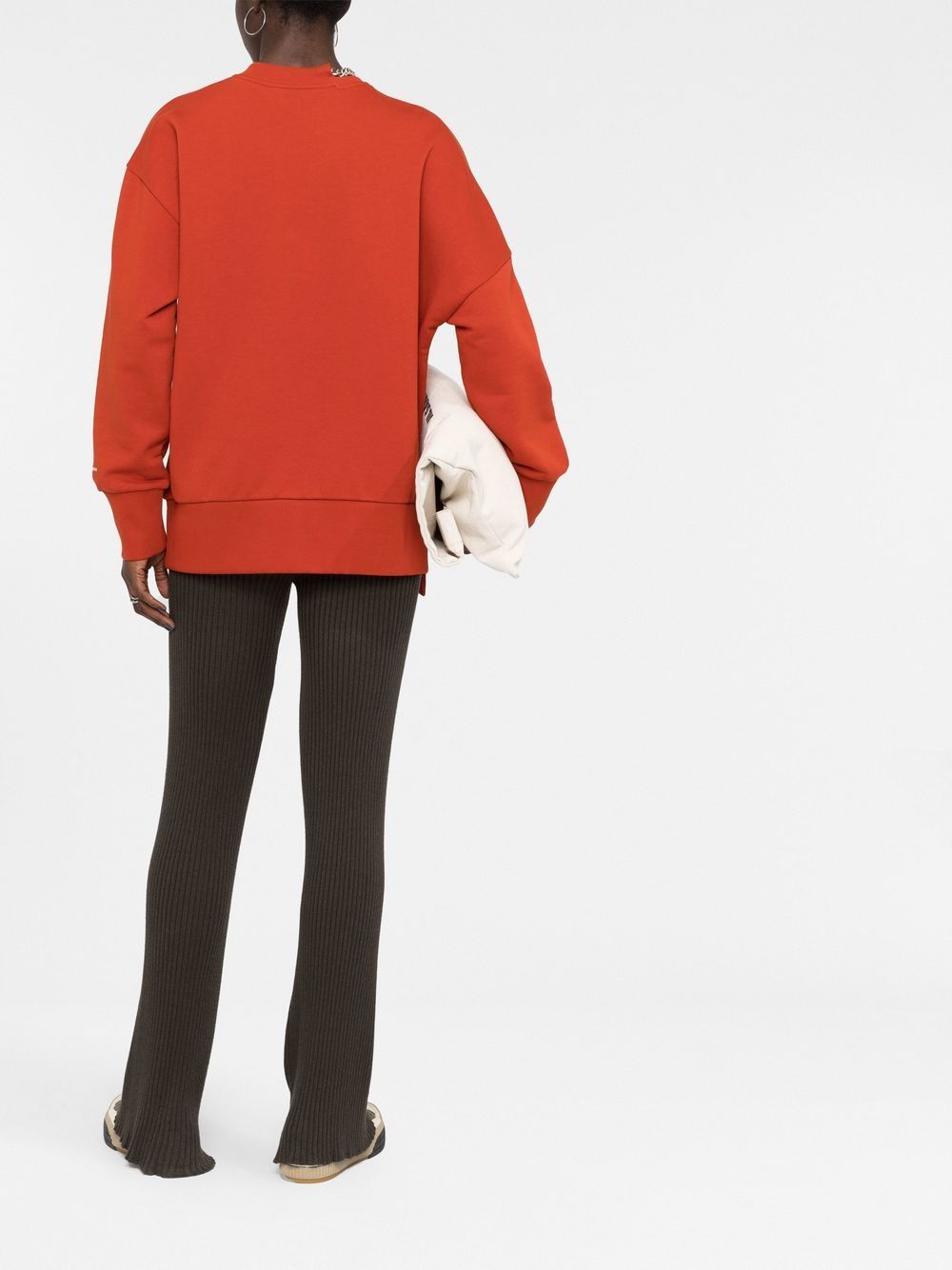 Stella McCartney, red sweatshirt, casual luxury, high-end, women's fashion