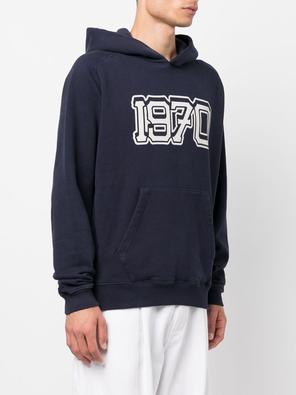 Kenzo Men's Sweatshirt, Blue Hoodie, Kenzo Varsity, Cotton Hooded Sweatshirt, Luxury for Men