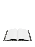 Versace, Greca notebook, luxury stationery, unisex notebook, grey notebook