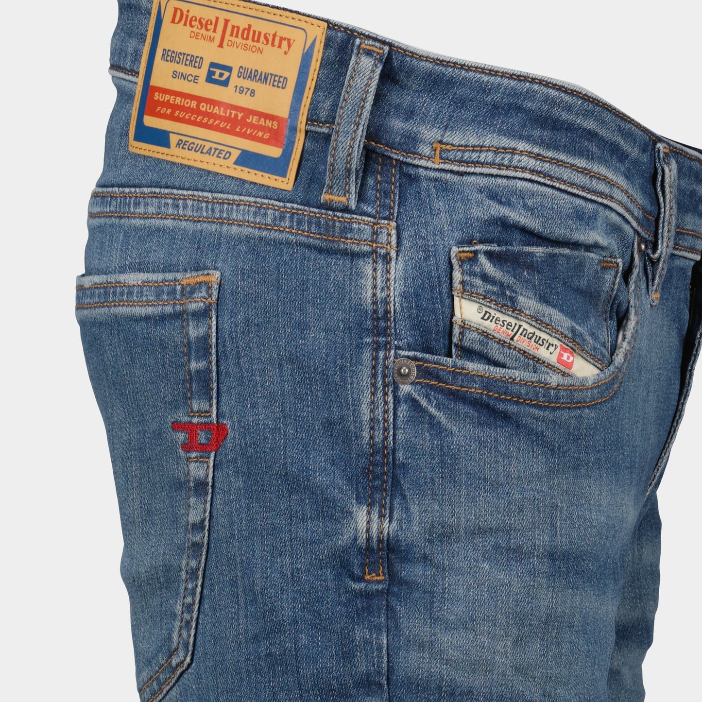 Diesel jeans, skinny jeans, blue denim, 1979 Sleenker, men's fashion