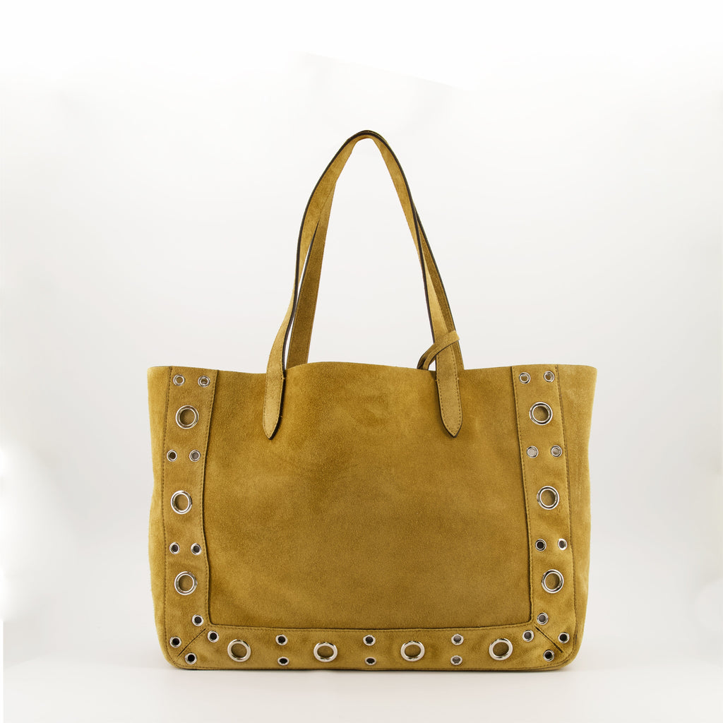Nellcôte tote bag, Valentino Garavani, suede handbag, VLogo Signature, luxury accessories