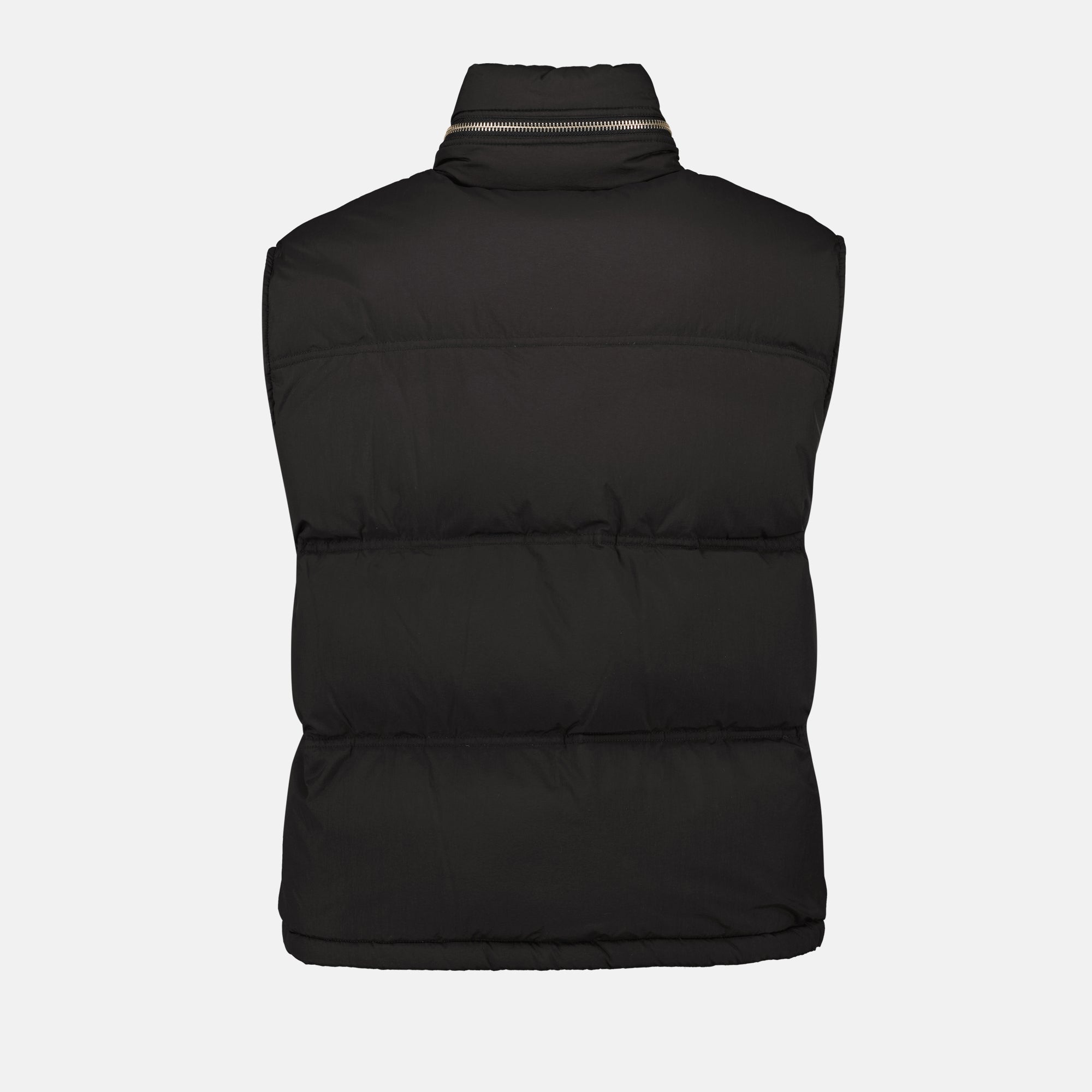Image of Sleeveless Nylon Down Jacket by Ami PARIS for Men - Season Autumn-Winter 2024 - Detail View 2