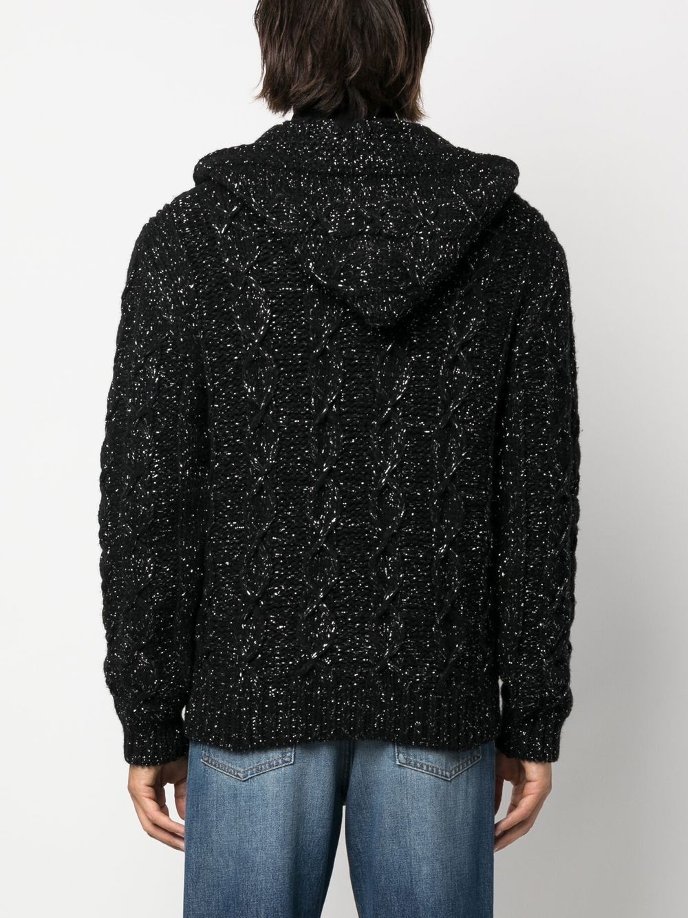 Saint Laurent, Men's Cardigan, Luxury, Lurex, Elegance