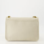 Niki Leather Bag, Saint Laurent, luxury handbag, white leather bag, designer bag