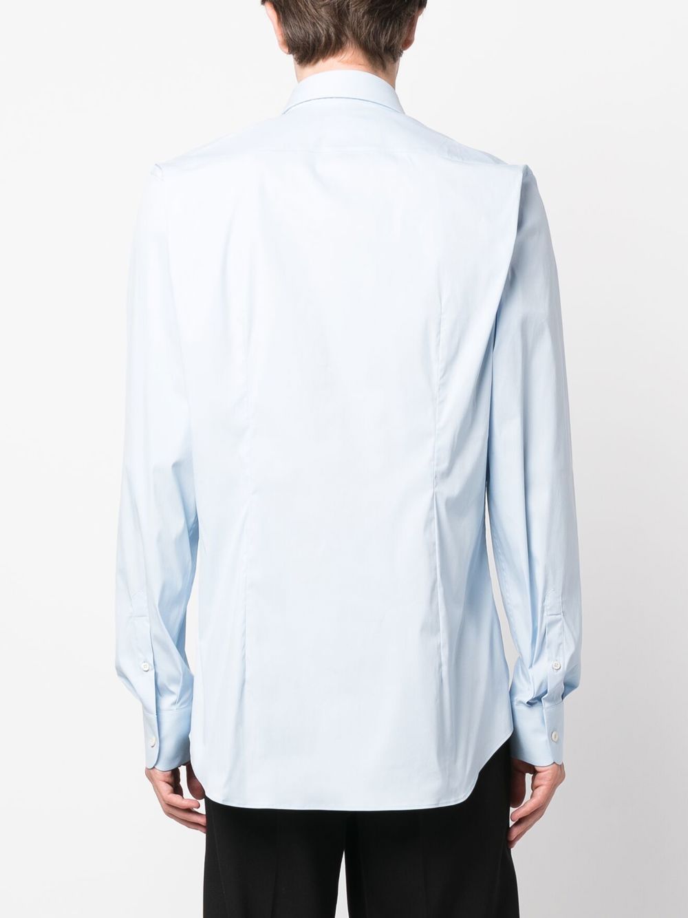 Prada shirt, blue poplin shirt, men's luxury fashion, designer shirts, high-end menswear