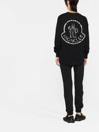Imagen del Sudadera con Logo Metálico de Moncler para Mujeres - Temporada Otoño-Invierno 2022 - Vista del Modelo 1