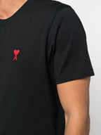 Ami de Cœur, Black T-shirt, Luxury Fashion, Unisex T-shirt, Ami PARIS