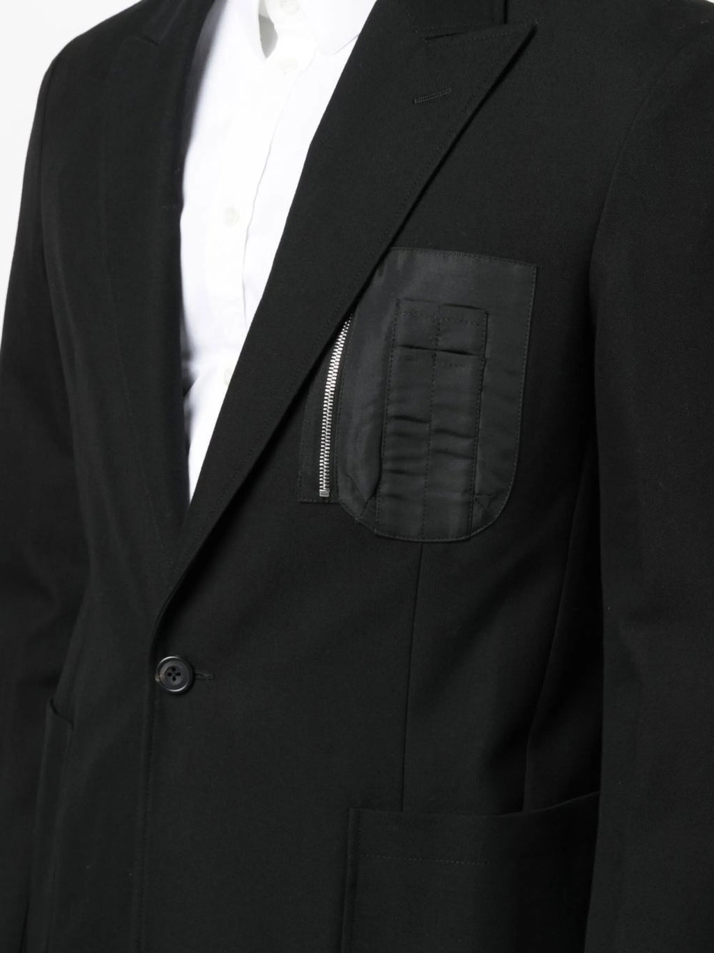 Image of Zippered Blazer by Alexander McQueen for Men - Season Autumn-Winter 2022 - Model View 4