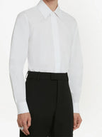 classic white shirt, Alexander McQueen, men's luxury shirt, designer dress shirt, formalwear