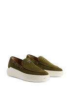 Giuseppe Zanotti, Green Velvet Mocassins, Men's Luxury Shoes, Designer Footwear, High-End Fashion