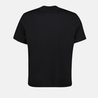 Bild eines schwarzen Baumwoll-T-Shirts mit Rundhalsausschnitt von Courreges für Herren - Saison Herbst-Winter 2024 - Detailansicht 2