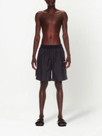 Off-White, Diag Surfer, swim trunks, black and white swimwear, luxury men's swimwear