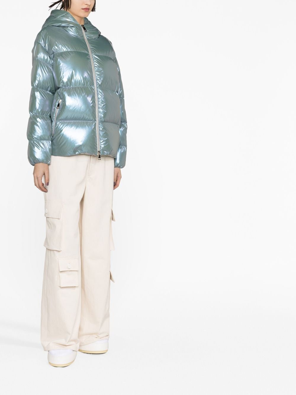 Frasne Down Jacket, Moncler Women, Blue Down Coat, Luxury Winter, Elegant Style