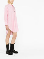 Palm Angels, Pink Shirt Dress, Luxury Women's Apparel, High-End Fashion, Designer Dress